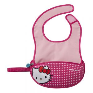 B.Box Hello Kitty 便攜口水肩連湯匙 (2色)