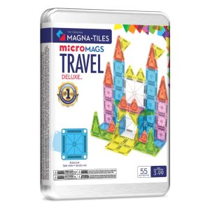 MAGNA-TILES Micromags 豪華迷你磁力片旅行套裝 55 件組