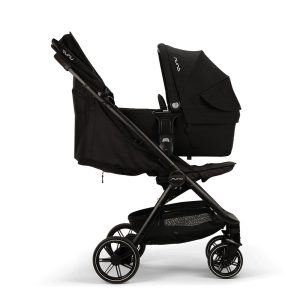 Nuna TRVL lx 輕量自動收摺嬰兒推車及 LYTL carry cot 手提睡籃套裝